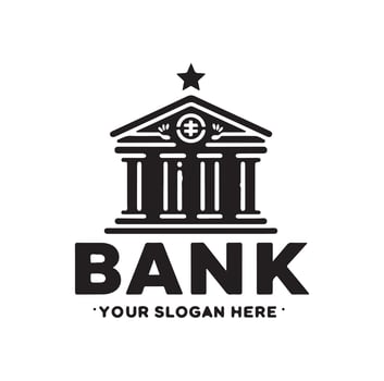 Bank logo icon illustration vector