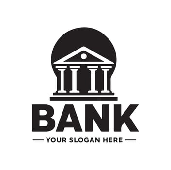Bank logo icon illustration vector