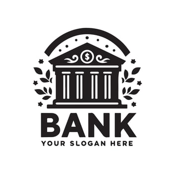 Bank logo icon illustration vector