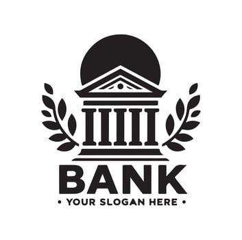 Bank logo icon illustration vector