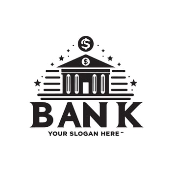 Bank logo icon illustration vector
