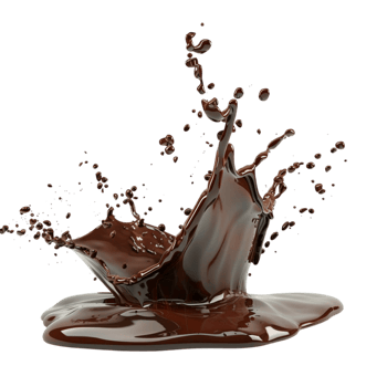 Chocolate Splash On Transparent Background. png