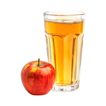 Apple Juice in a Glass on Transparent Background png