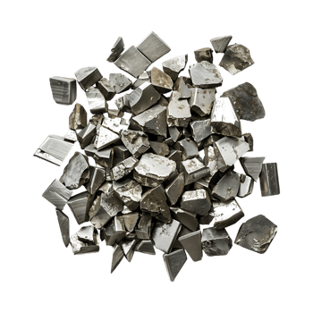 Cracked or Chopped Iron Pieces on Transparent Background png