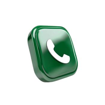 Green phone icon on transparent background png