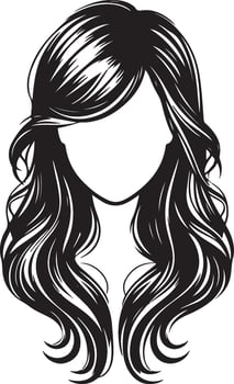 Girl Hairstyle Illustration vector