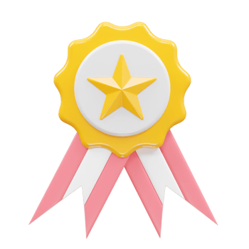 Champion medal icon illustration 3d rendering element png