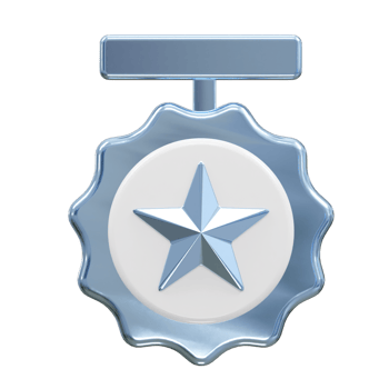 Champion medal icon illustration 3d rendering element png