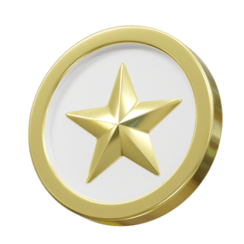 Champion medal icon illustration 3d rendering element png