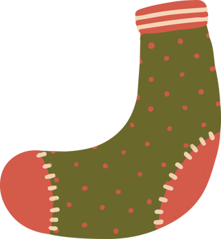cute sock illustration png