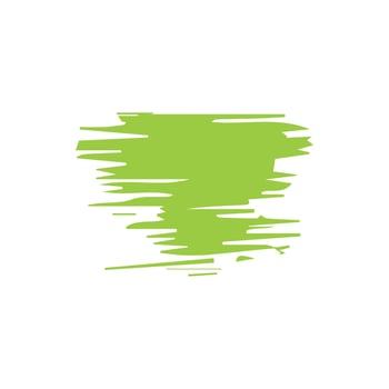Green ink brush strokes isolated on white background. Grunge graphic elements. Dirty texture banners. Ink splatters. vector