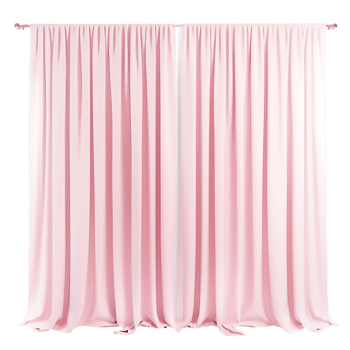Chic Pink Window Treatment Isolated on Transparent Backdrop png
