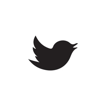 Bird symbols silhouette art illustration. vector