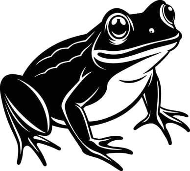 frog illustration on white background eps 10 vector