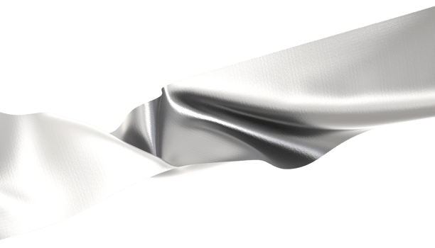Realistic 3d White Ribbon png