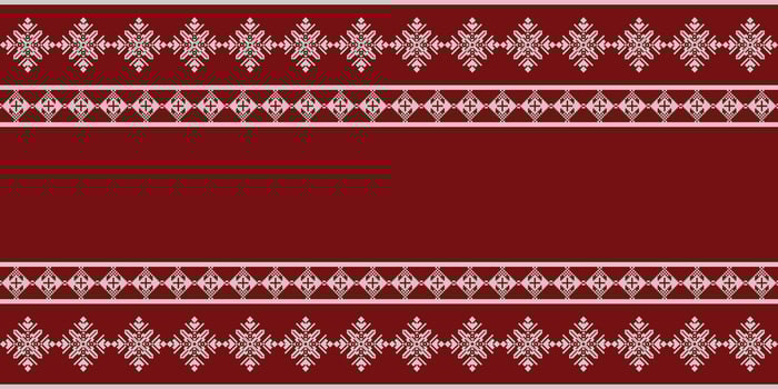 Elegant Textile Border with Floral Motif.Vintage Textile Border for Classic Designs.Colorful Textile Border with Geometric Patterns with copy space area vector