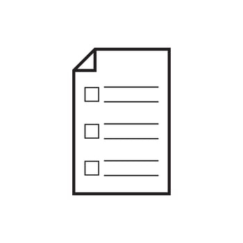 A form icon vector