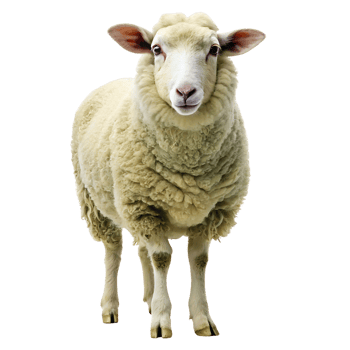 sheep isolated on transparent background png