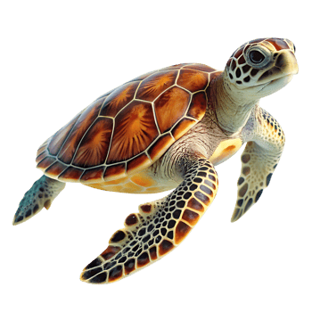 sea turtle isolated on transparent background png