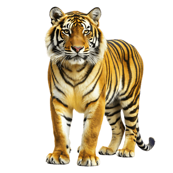 tiger isolated on transparent background png