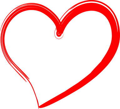 Red heart minimal png