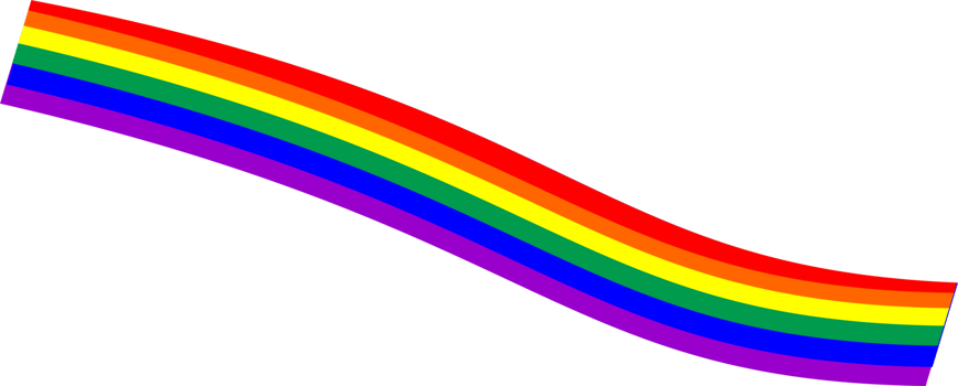 Rainbow line art png