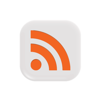 RSS icon on a white background png