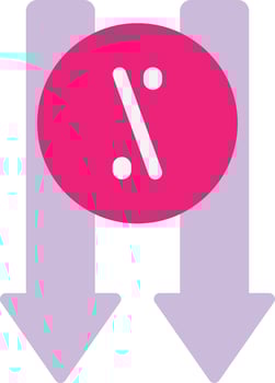 Decrease Money Down vector
