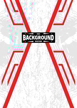 T-shirt sport jersey design template pattern on red and white background Illustration. vector
