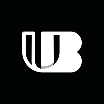 Monogram UB Unique Simple logo design template, suitable for your company vector
