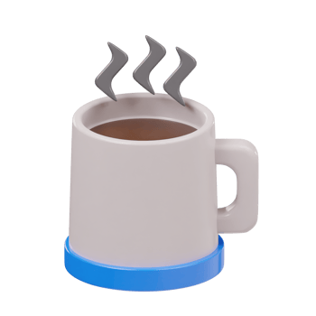 Hot tea icon 3d render illustration png