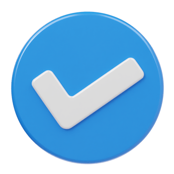 Accept icon 3d render illustration png