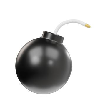 Boom icon 3d render illustration png