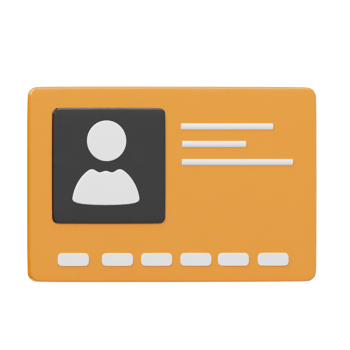 Business card icon 3d render illustration png