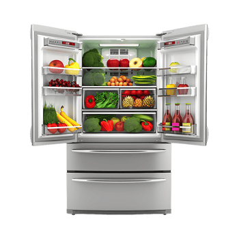 Refrigerator or Fridge on Transparent Background png