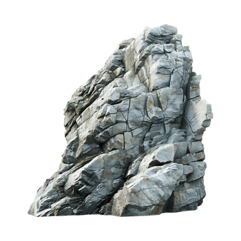 Rock Cliff on Transparent Background png