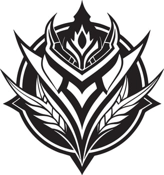 abstract tattoo illustration black and white vector