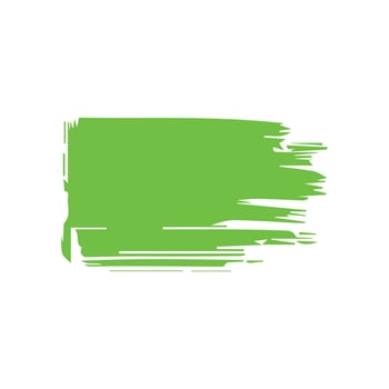 Green ink brush strokes isolated on white background. Grunge graphic elements. Dirty texture banners. Ink splatters. vector