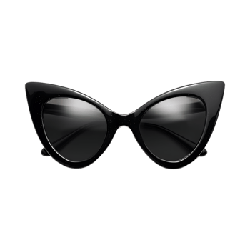 Cat Style Eye Glasses on Transparent Background png