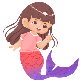 Cute and Happy Mermaid png