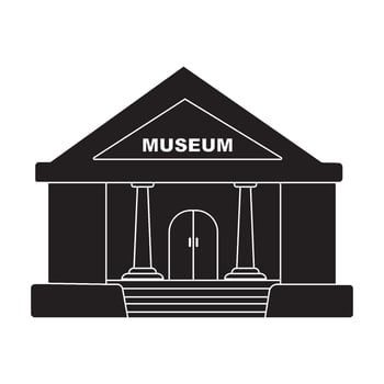 Museum icon design vector