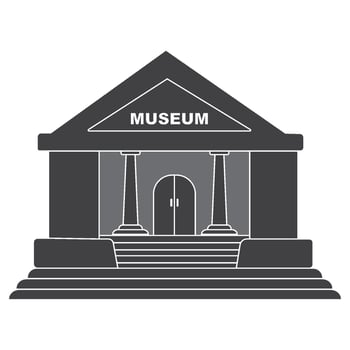 Museum icon design vector