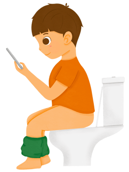 Kids with Smartphone png