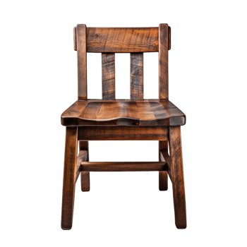 Wooden comfortable chair isolated on transparent background png