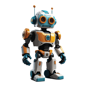 3D robot animation illustration design image png