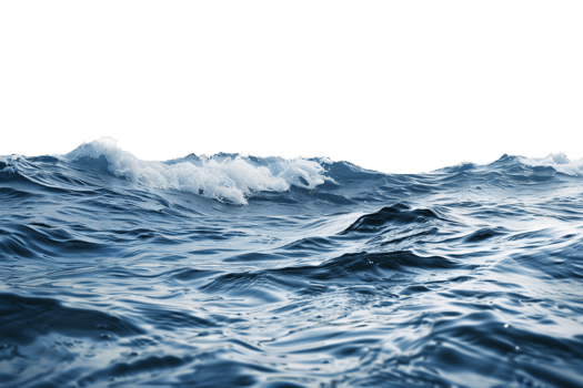 Vast ocean waves in motion. png