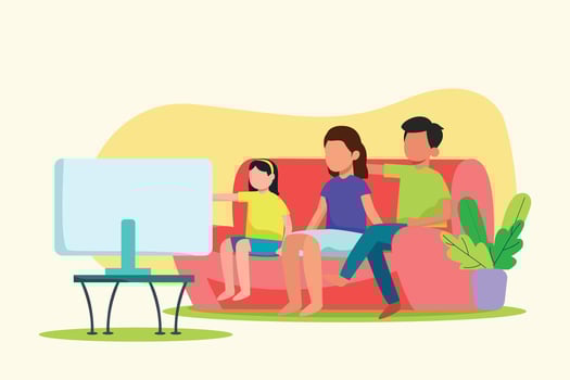 Day in the life Concept. Colored flat illustration isolated. vector