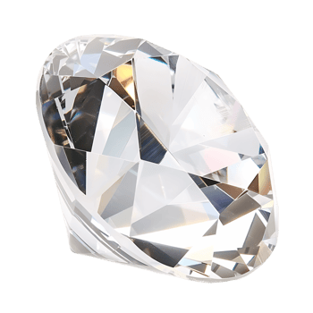 Diamond Jewel Cutout on Clear Background png