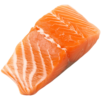Raw Salmon Steak Cutout on Transparent Background png