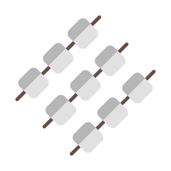 Marshmallow Icon Design vector